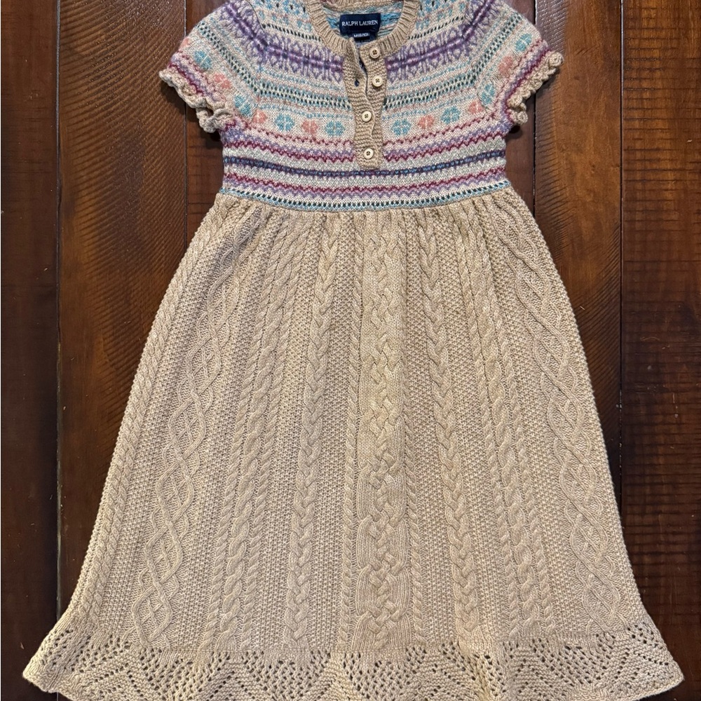 Ralph Lauren Pink and Blue Casual Sundress size 5/6